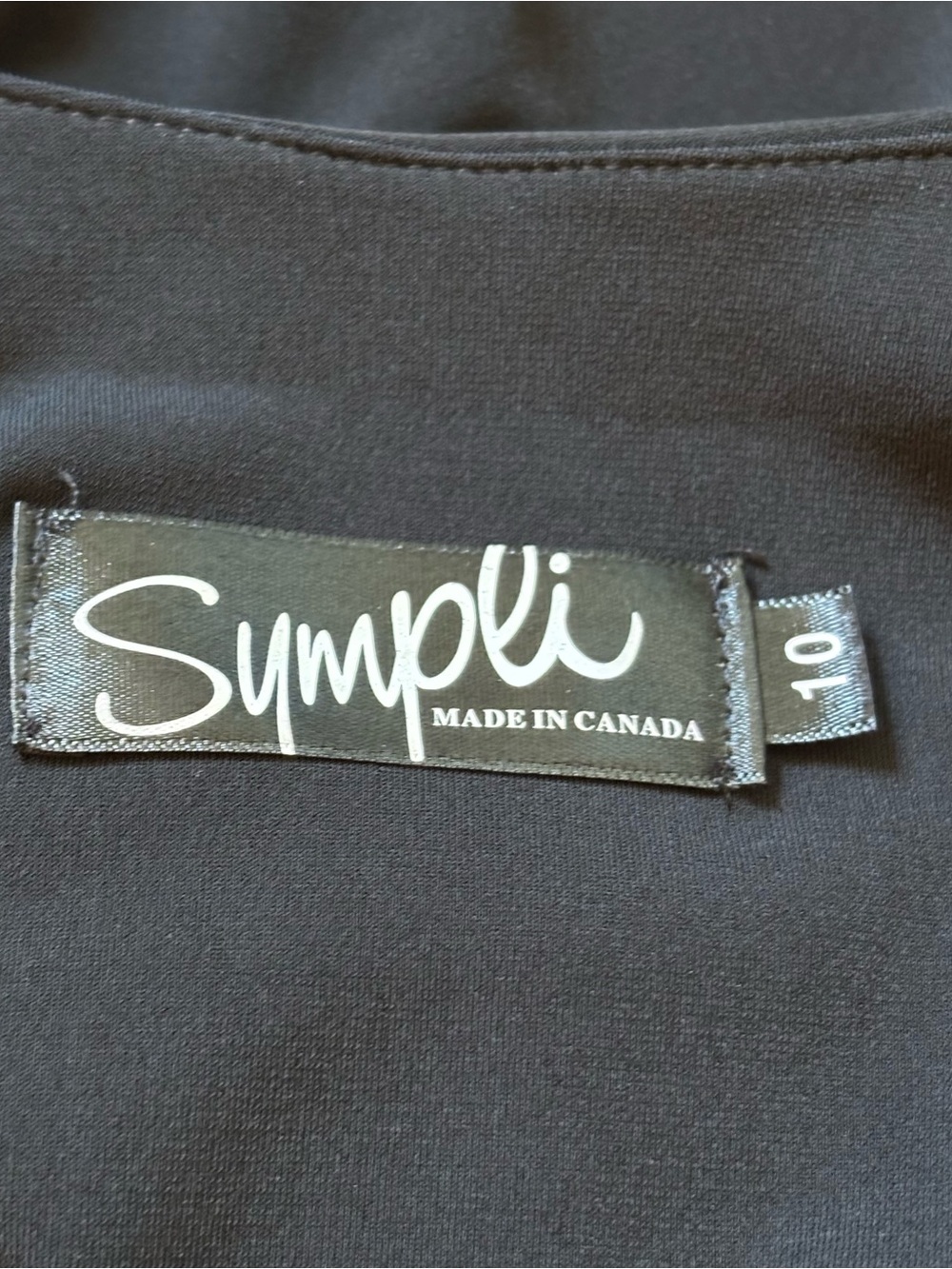 Sympli Canada Trapeze Black Layered Accent Top - Picture 9 of 10